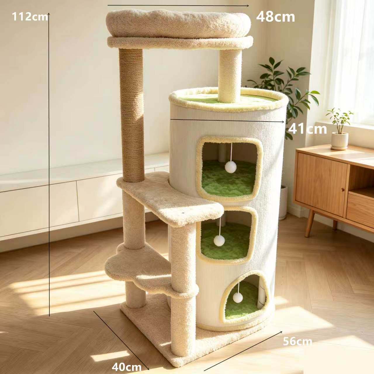 冬季保暖猫爬架猫窝猫树一体大型豪华猫台不占地小户型猫架子