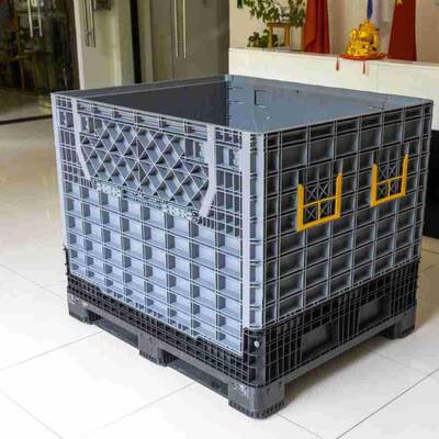 折1111卡板箱120大号周箱式托盘商用叠卡板箱可1带盖大型塑NZN转