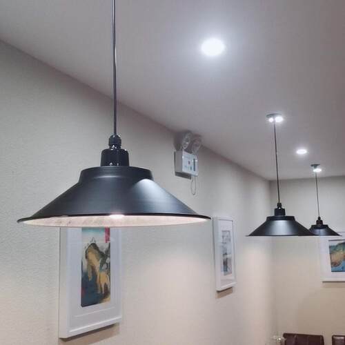 ld工业风吊灯办公室工厂工UMA矿灯罩舞蹈e房咖啡理厅发店餐吊厅灯