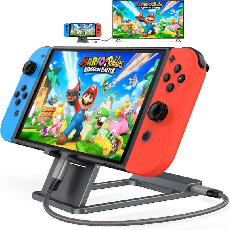 Switch2游戏机底座高清视频转换器三合一扩展坞连接电视投屏4k60