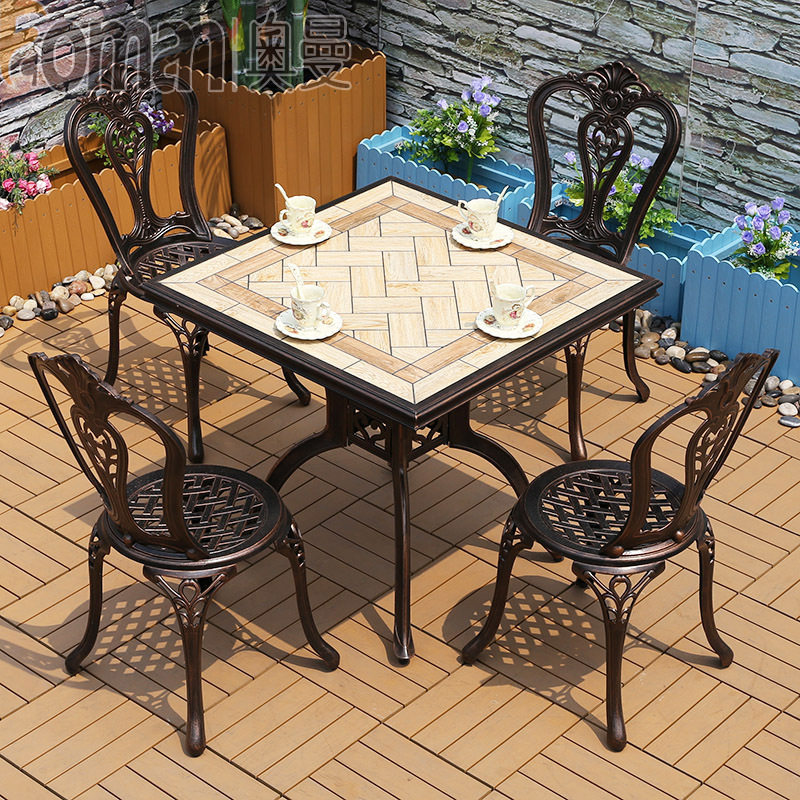 户外桌椅铸铝庭院室外桌花园露台休闲组合椅子凉台露天烧烤,户外/登山/野营/旅行用品,户外桌椅套装,淘宝优惠券,粉丝福利购,淘宝优惠卷