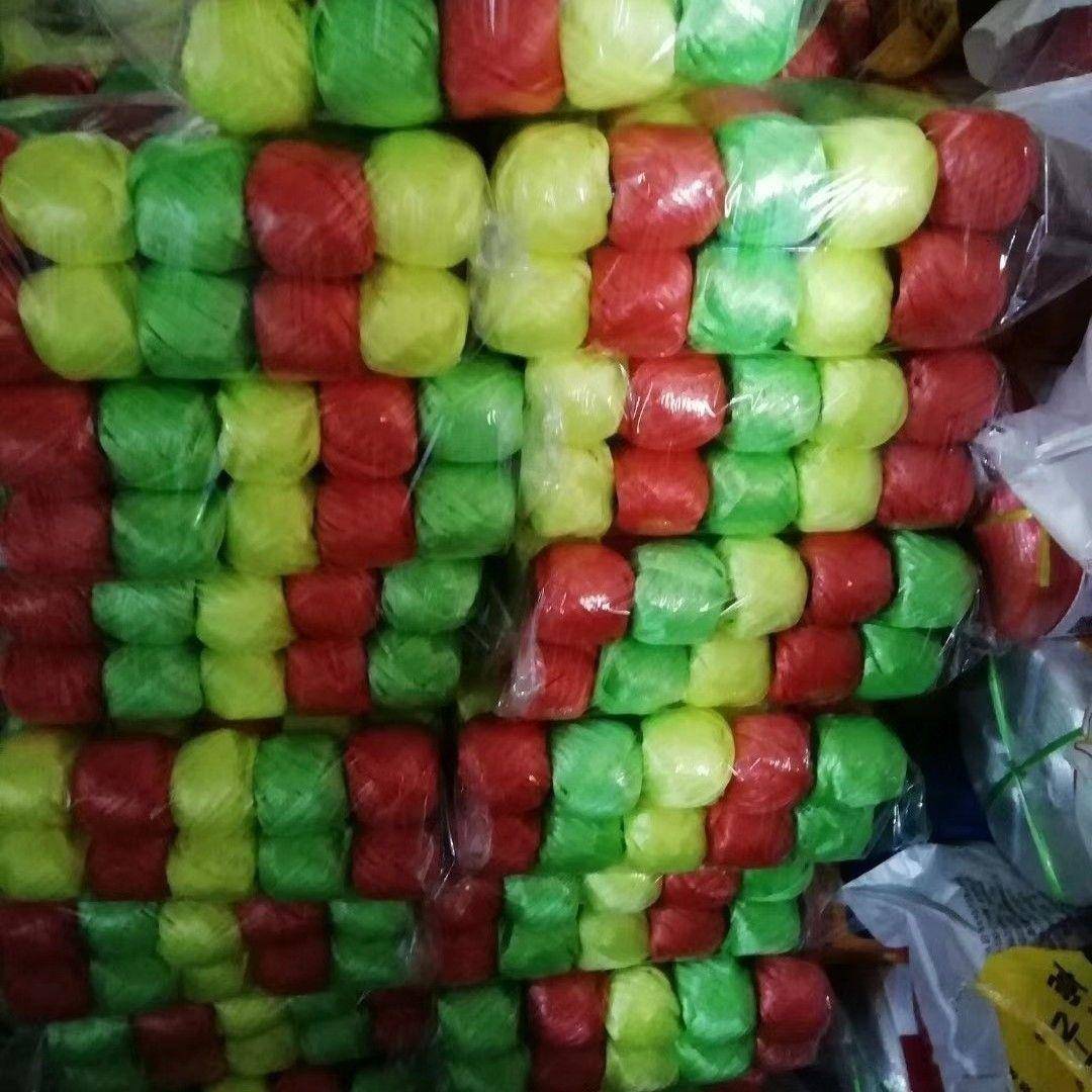 全新捆扎草塑料绳包装膜防打包捆绑封包扎口撕裂球778尼龙草柔软