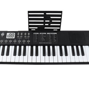 37键儿童充电电子琴多功能1.8CM话筒电子琴玩具支架宽带彩色琴