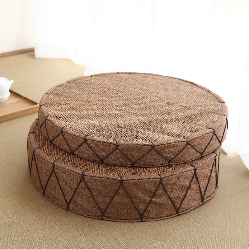 竹编蒲团坐垫客厅坐墩榻榻米