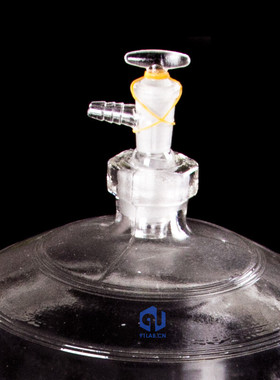 玻璃真空干燥器实验室干燥皿15/18/21/24/30/35/40cm附瓷板白真空