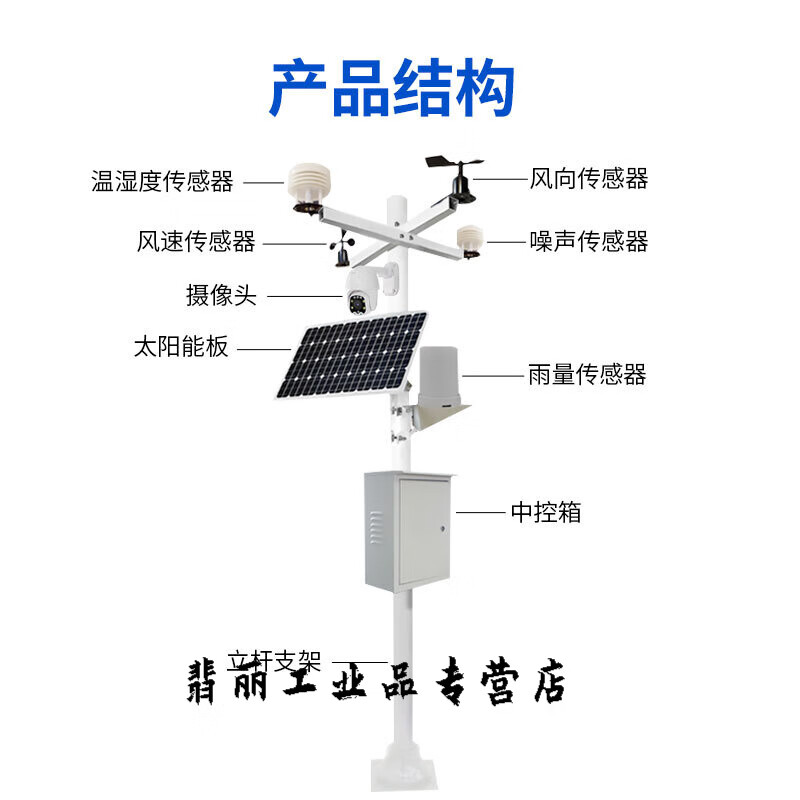 定制气象站农业雨量风向风速光照pm2.5温湿度传感器小型气象监测