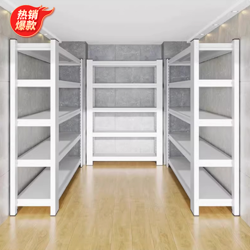 仓储货架多层落地置物架家用厨房阳台收纳储藏地下室商用储物铁架