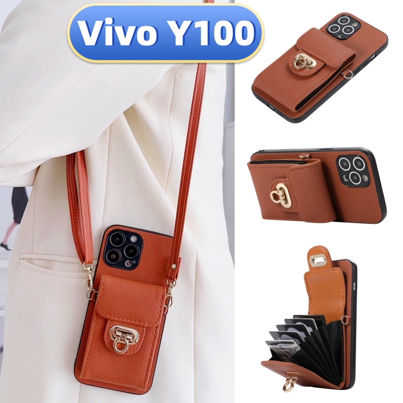 新款女小香风零钱包手机壳