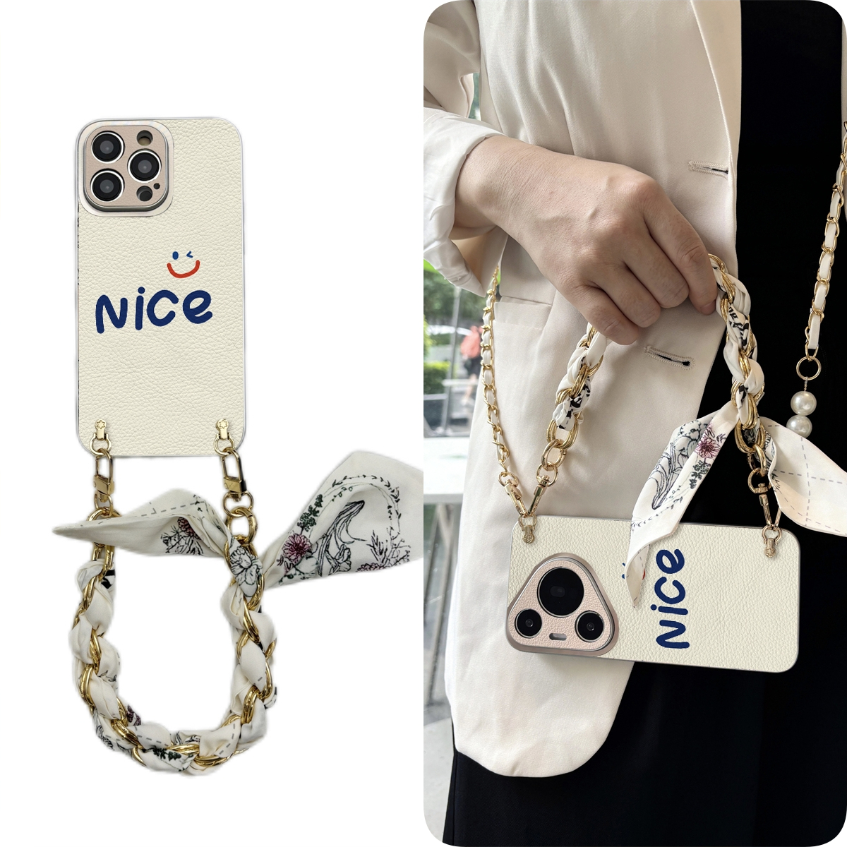 女款全包硅胶软壳时尚斜挎防摔