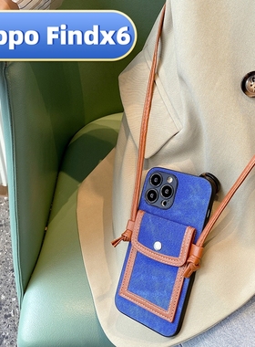 oppofindx6零钱包手机壳适用k10pro斜挎牛仔卡包x3新款x2硅胶lite全k11包s防g摔k可9爱7女3奢1华f19超5薄17