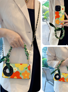 vivo斜挎x200pro手机壳s19绿小花100适y用s硅iqoo12胶ultra/plus全8包7防6摔5/neo/3/4女g/z/0/t/9/2/1/mini