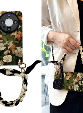 vivo斜挎x100手机壳花开富贵pro丝巾z适y用s硅x90胶ultra软9壳plus全8包7防6摔5时4尚3小2众1女g高t级0活e力t