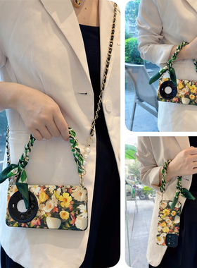 vivo斜挎x200pro手机壳s19复古花100适y用s硅iqoo12胶ultra/plus全8包7防6摔5/neo/3/4女g/z/0/t/9/2/1/mini