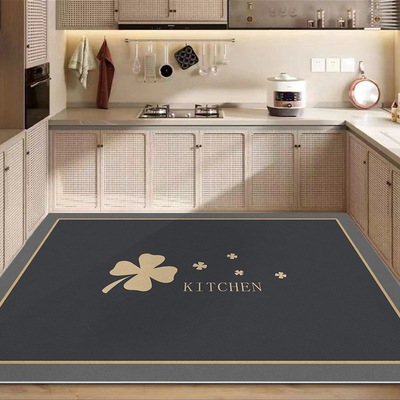 厨房免洗地垫专用吸水垫子耐磨防滑家用大面积地毯可定制脚垫