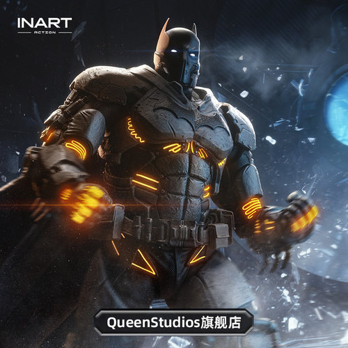 【预付款】INART Action蝙蝠侠：阿卡姆起源蝙蝠侠热能装甲人偶