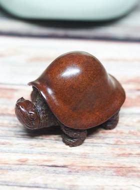 日式乌龟纯铜茶宠摆件精品可养禅意非紫砂招财长寿龟盖置茶道零配