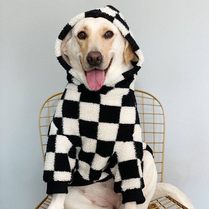 大型犬狗狗衣服大狗冬季保暖金毛拉布拉多萨摩耶边牧防掉毛服装潮