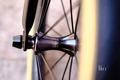 佰客订制Bike's碳纤维轮组 碳圈辐条轮组 16寸349适用pline cline