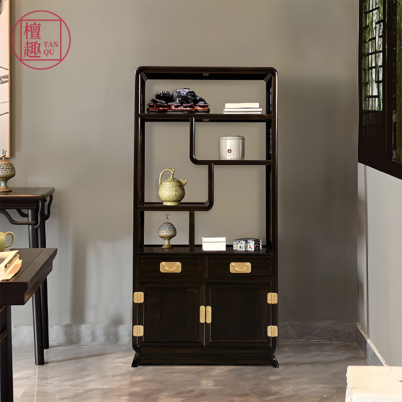 檀趣中式博古架紫光檀