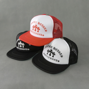 棒球帽CH户外时尚 平檐帽男女网帽逛街 潮流十字架休闲遮阳春夏新款