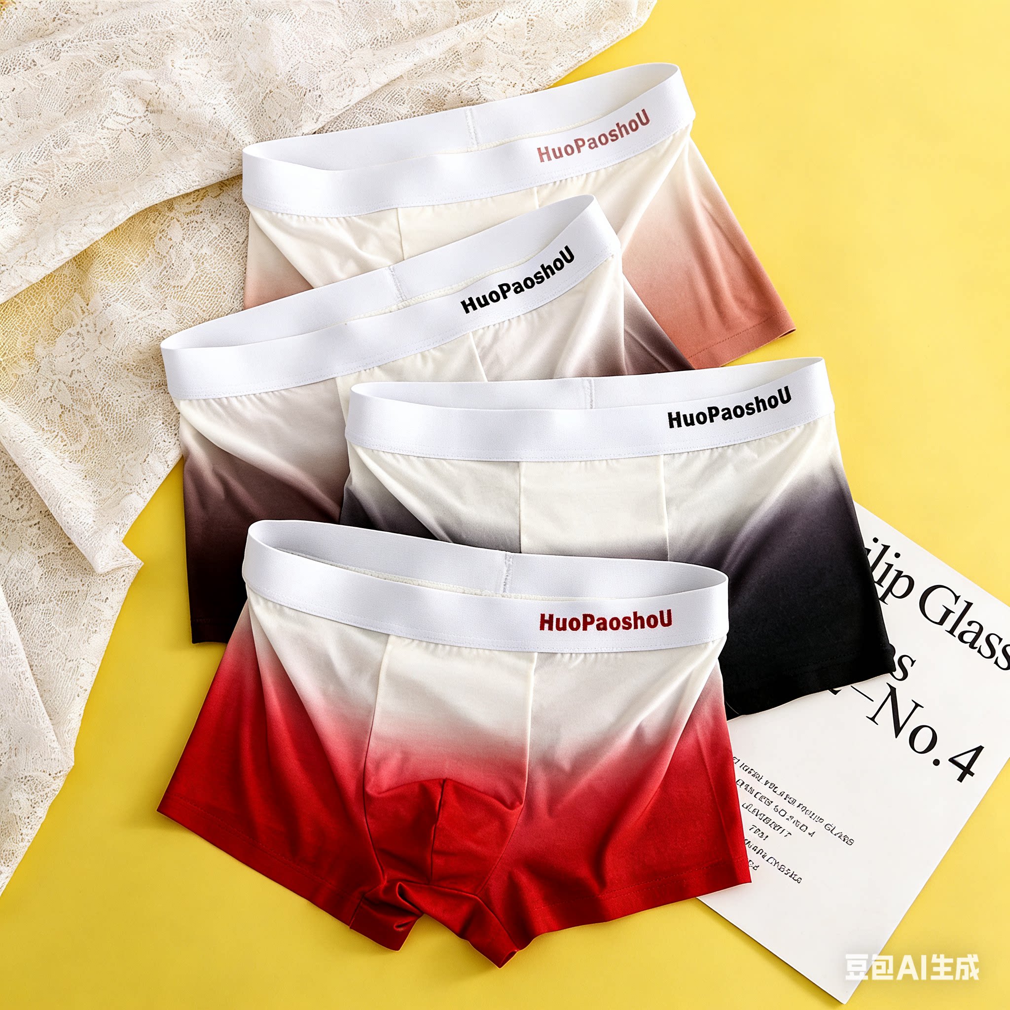 冰丝内裤男生夏季薄款透气无痕男款平角2026新款抗菌男士四角短裤