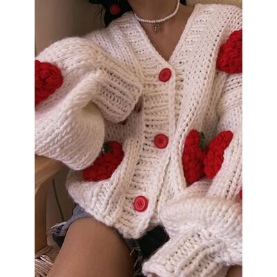 winter women sweater loose coat Ladies long sleeved blouse女