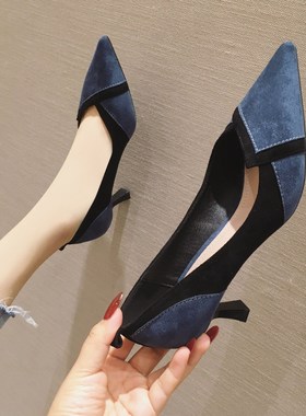 pumps party high heels highheels for women春夏细高跟鞋尖头女