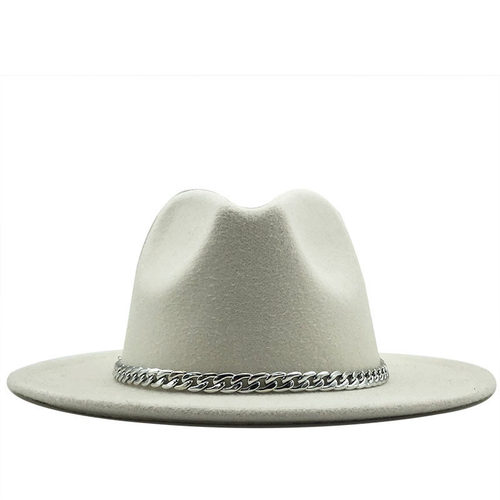 Unisex Wide Brim Felt Hats Men Women Panama Trilby Hat爵士帽