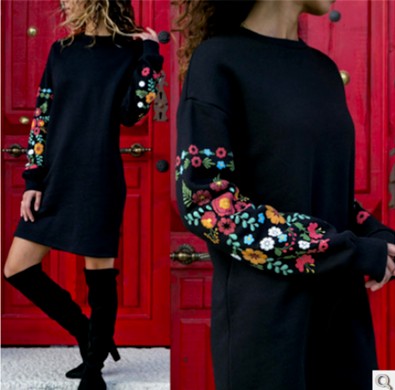 Clothes Women Dress 2019 Autumn WinterLong Sleeve Dresses