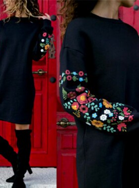 Clothes Women Dress 2019 Autumn WinterLong Sleeve Dresses