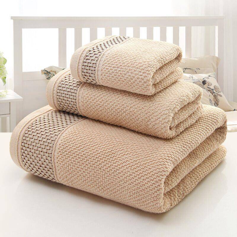 Cotton Bath Towel 3 Set Home Hotel towels 纯棉毛巾浴巾三件套