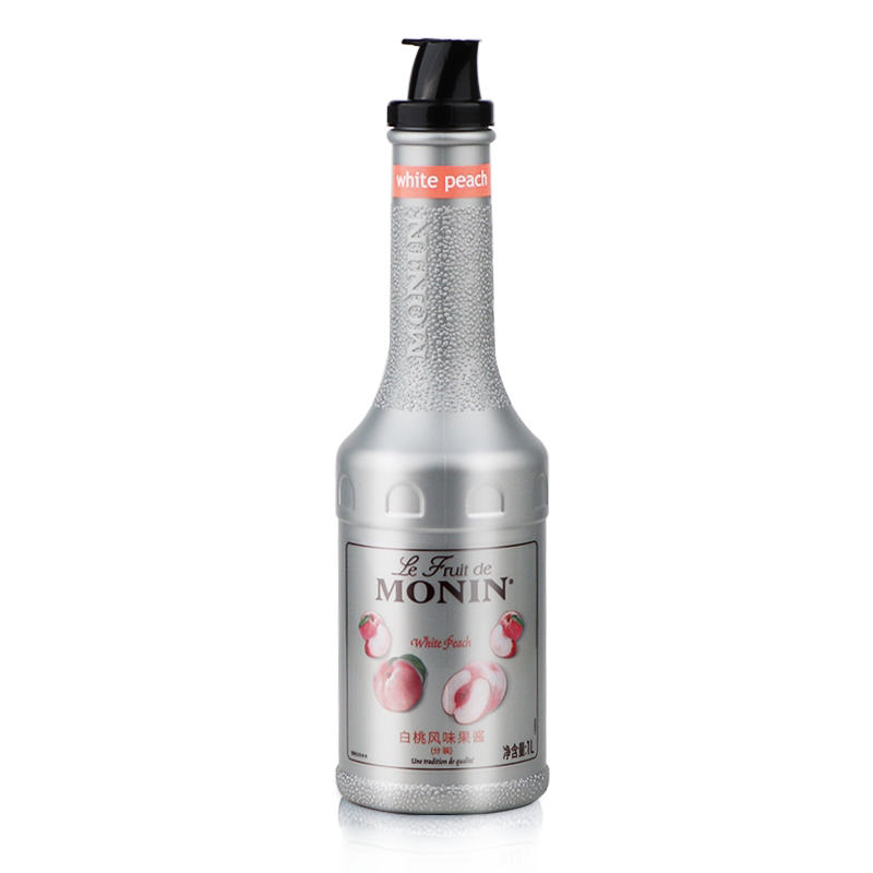 莫林MONIN白桃风味果泥1L