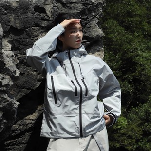 2025户外防风防水硬壳3L压胶冲锋衣男进藏连帽登山服徒步滑雪服女