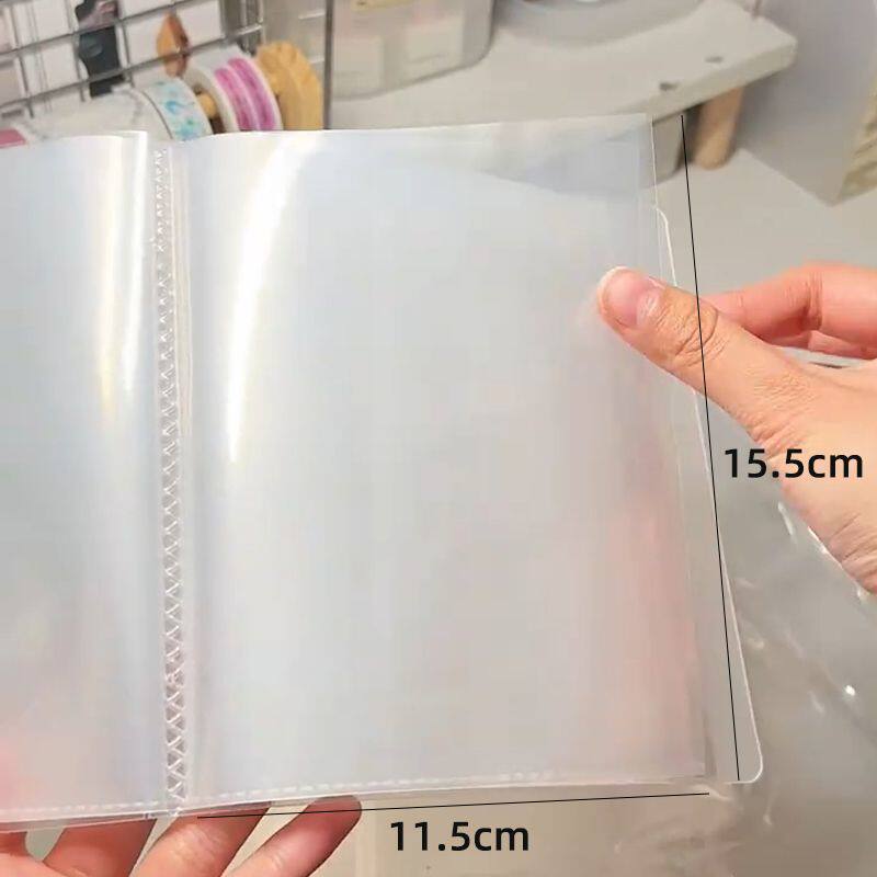 明信片相册照片收纳册插页式大容纳手帐贴膜纸卡片便签收藏夹