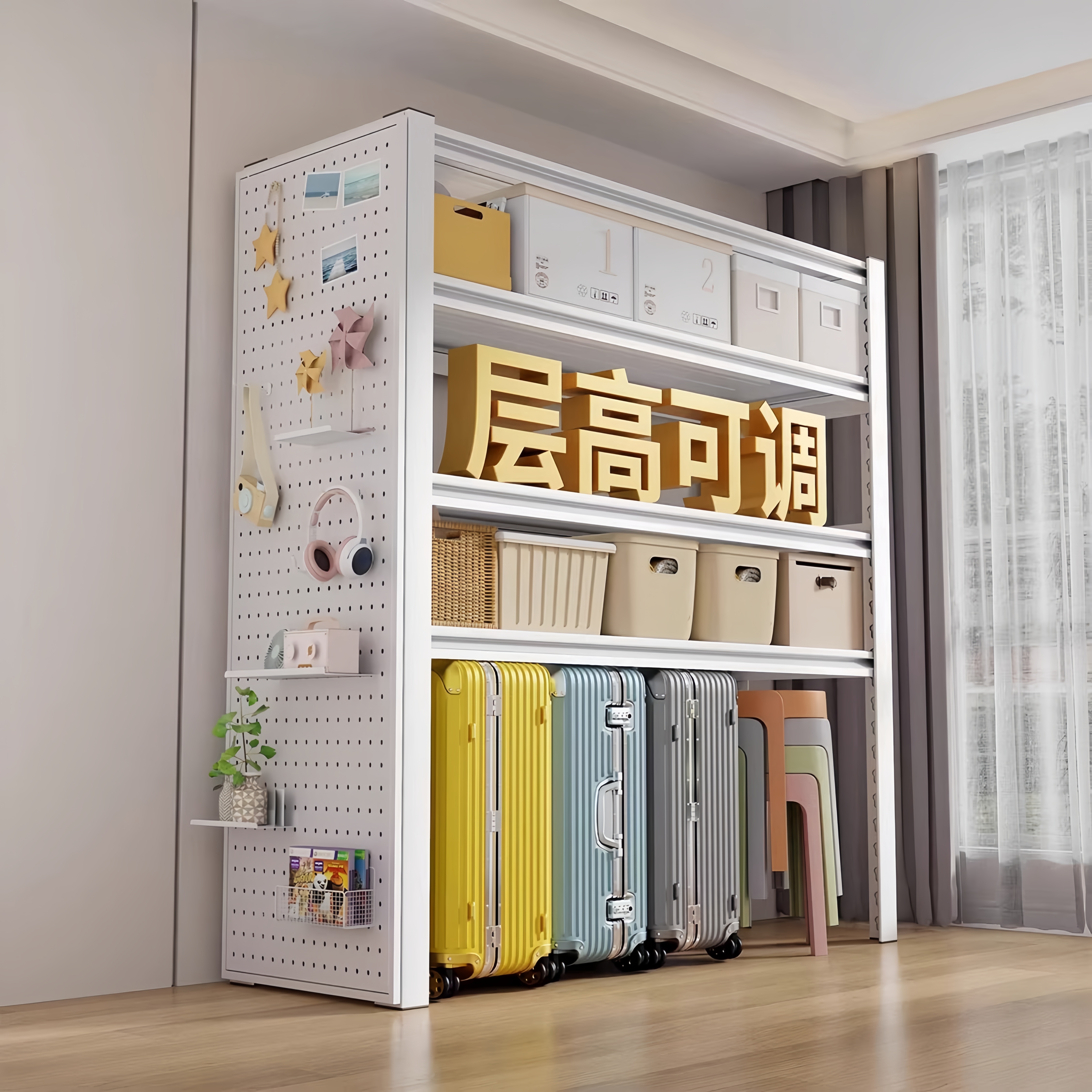 【全网热销】家用货架防尘置物架
