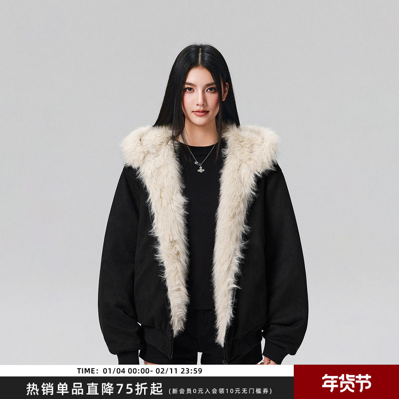 【Achock官方店】麂皮加厚保暖毛领座山雕棉袄重磅棉衣防风外套男,男装,棉衣,淘宝优惠券,粉丝福利购,淘宝优惠卷