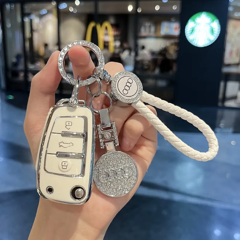 适用奥迪A6L钥匙套a4l老款q5l汽车a5扣a7保护a8q7汽车钥匙保护sy