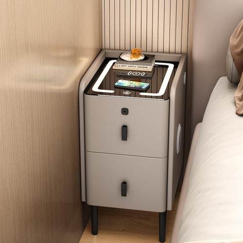 智能超窄床头柜整装发货送货上门