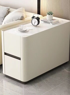 沙发边几隔断扶手柜轻奢高级感客厅简约现代小型茶几储物实木角几