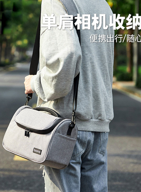 适用于佳能R50相机包EOS R5 R6 R7 R8 R10 R100 R5C RP R6II M6II M50II微单相机包M6 M5 M50数码单肩斜挎包