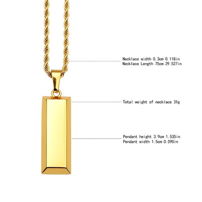 men fashion gold chain long necklace GD hiphop rapper chains
