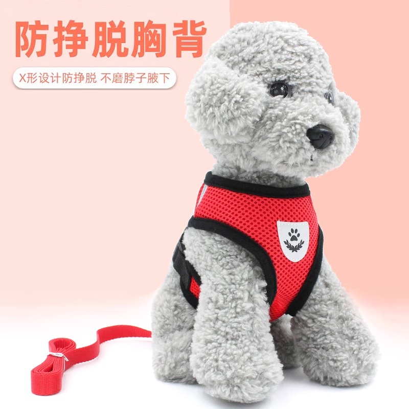 狗狗猫咪牵引绳外出胸背带遛狗绳