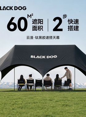 BLACKDOG黑狗云漫速搭黑胶天幕