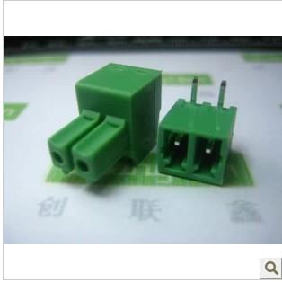 2EDG-3.81 2P 2EDG 弯针 铜方块 插拔式 接线端子 环保 KF