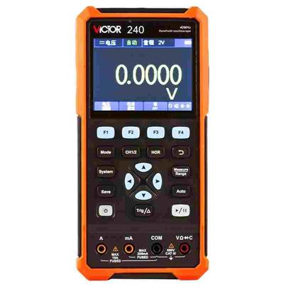 胜利VICTOR 示波器 手持数字储存示波表 双通道多功能万用表VC240
