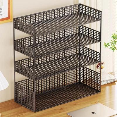 桌面书架多层书本收纳架子学生桌上学习用品置物架家用桌面整理架