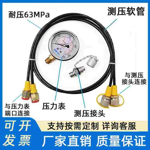 高压测压软管63MPa芳纶丝尼龙编织管压力表连接管仪表线管树脂管