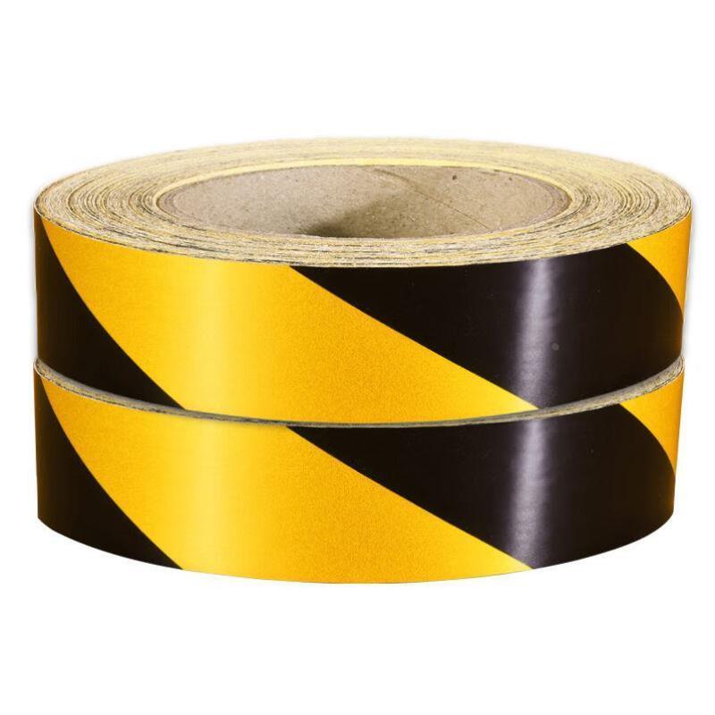 冠峰宽2cm长46米2卷红白斜纹反光膜反光贴条地贴纸防水安全标识警