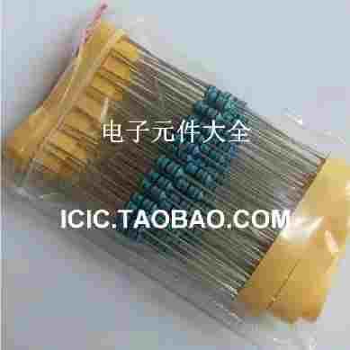1% 1/2W 金属膜电阻 220K 220000欧 色环电阻 1% 5.57元有100只