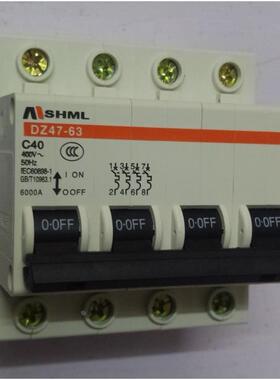 上海梅兰 4P空气开关 SHML DZ47-63 C6 C10 C16 C20 C32 C40 C50